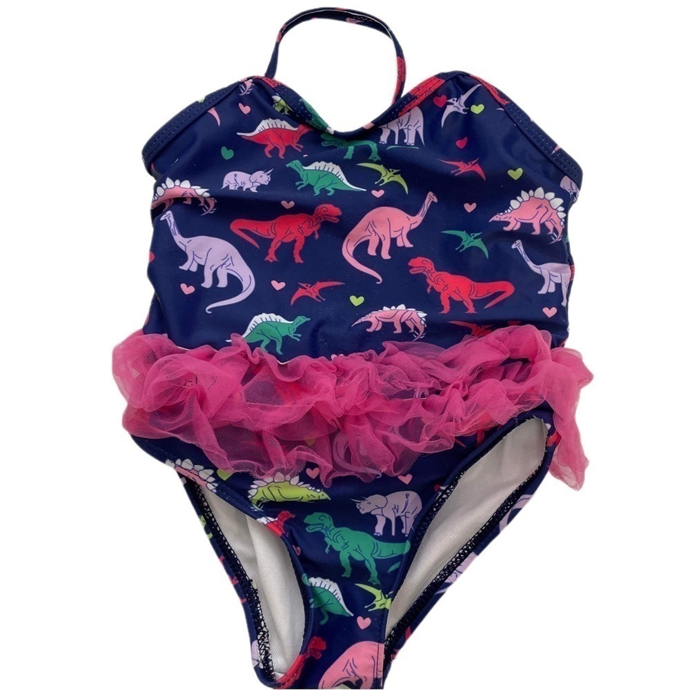 ONE Piece Bathing Suit with Dinosaurs - Toddler XS